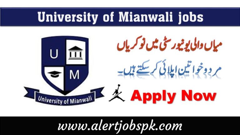 University of mianwali umw jobs NDMA Jobs